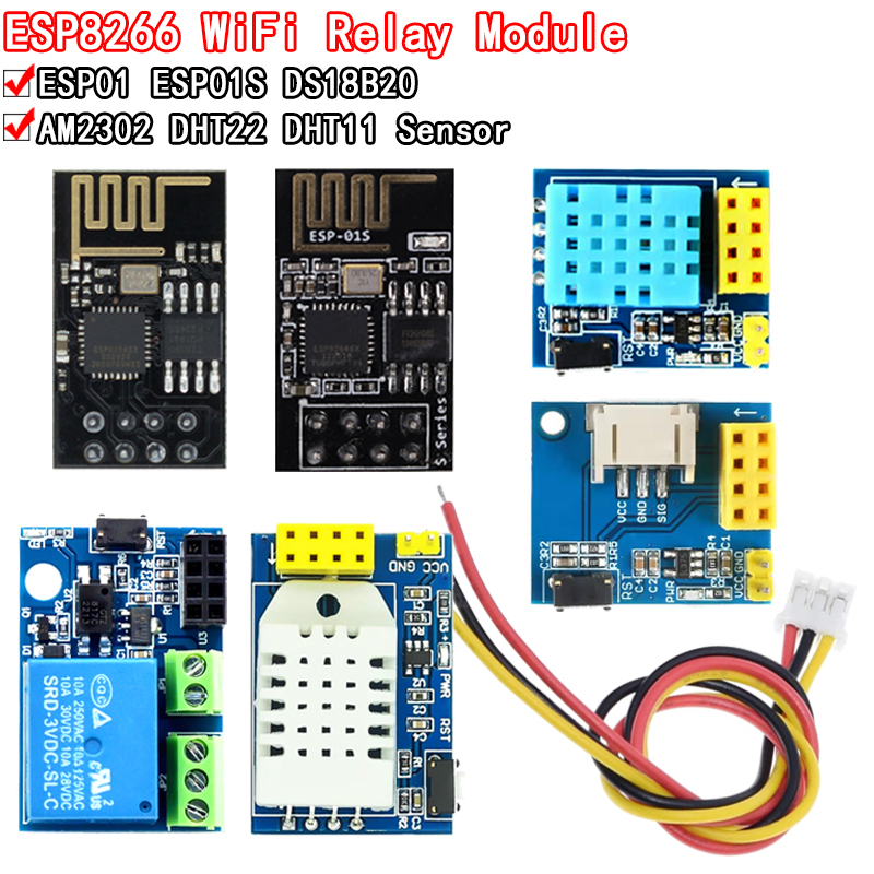 Esp8266 Relay Module - ESP8266 5V moduł przekaźnika WiFi DS18B20