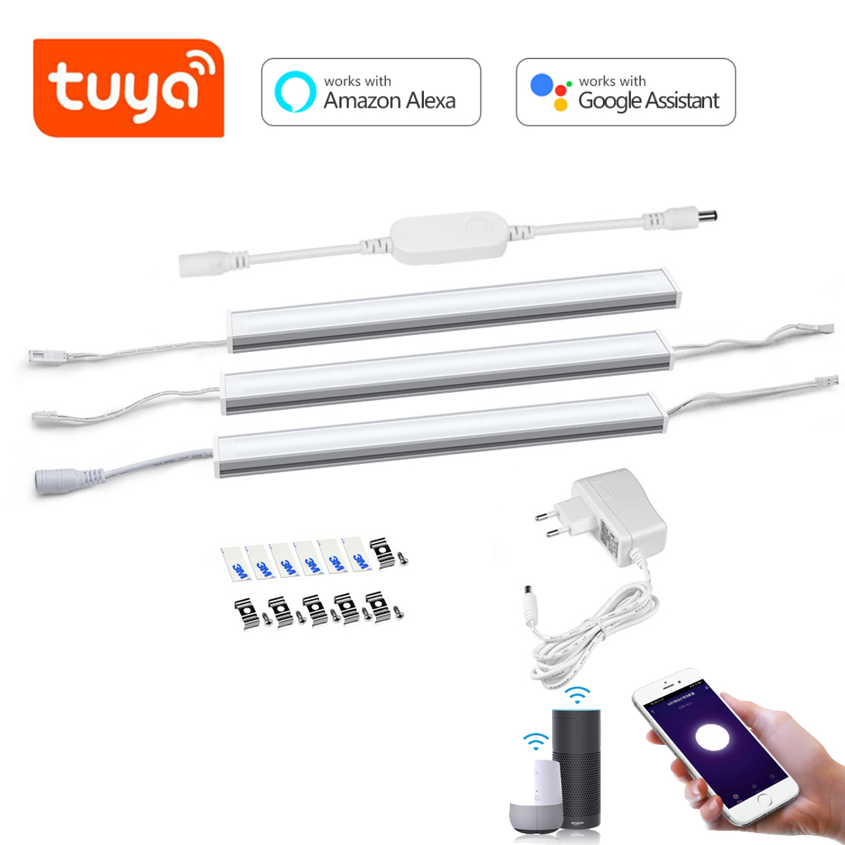 Smart Light Switch Wifi - Inteligentny zestaw oświetlenia LED z aluminium,