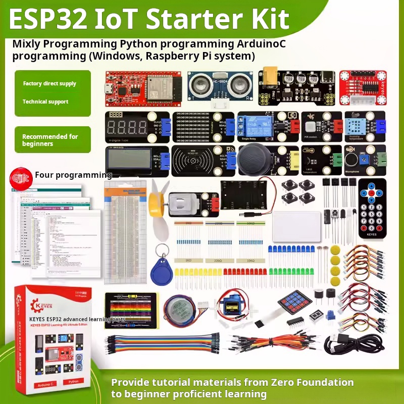 Iot Kit Beginner - Płytka rozwojowa ESP-32, zestaw edukacyjny dla
