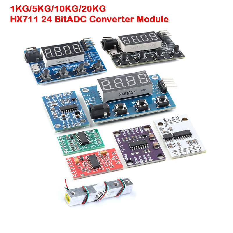Sensor Kit Arduino - Moduł AD HX711 do tensometru, czujnik