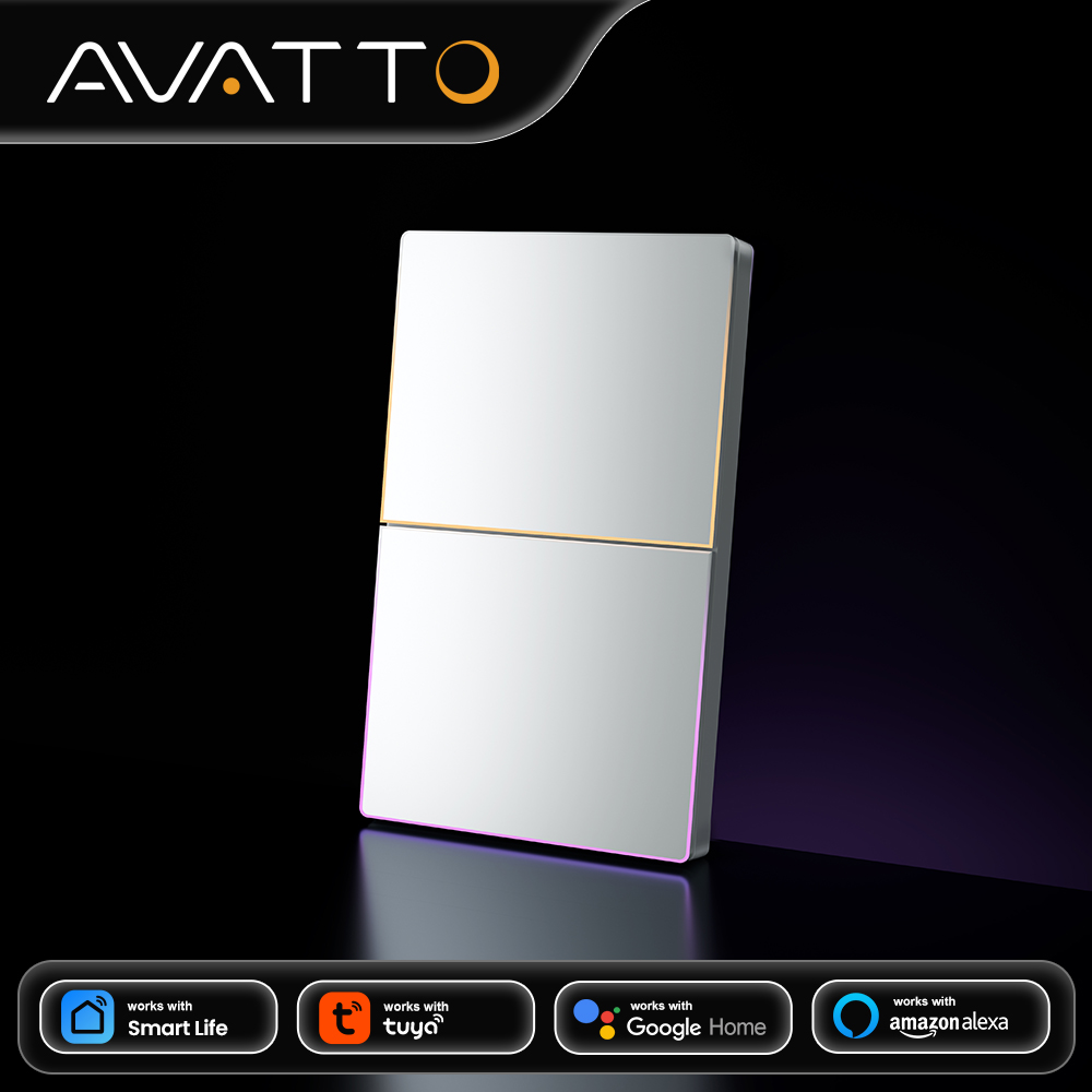 Smart Light Switch Wifi - AVATTO 1/2/3/4-przyciskowy inteligentny włącznik światła WiFi,