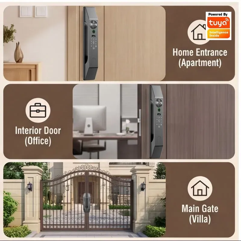 Wielojęzyczny zamek do drzwi z – Smart Door Lock Wifi recenzja i cena