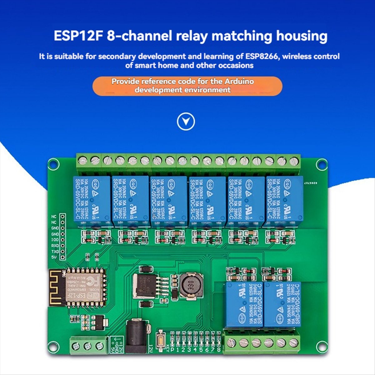 Moduł przekaźnikowy A99X 8-kan – Esp8266 Relay Module recenzja i cena
