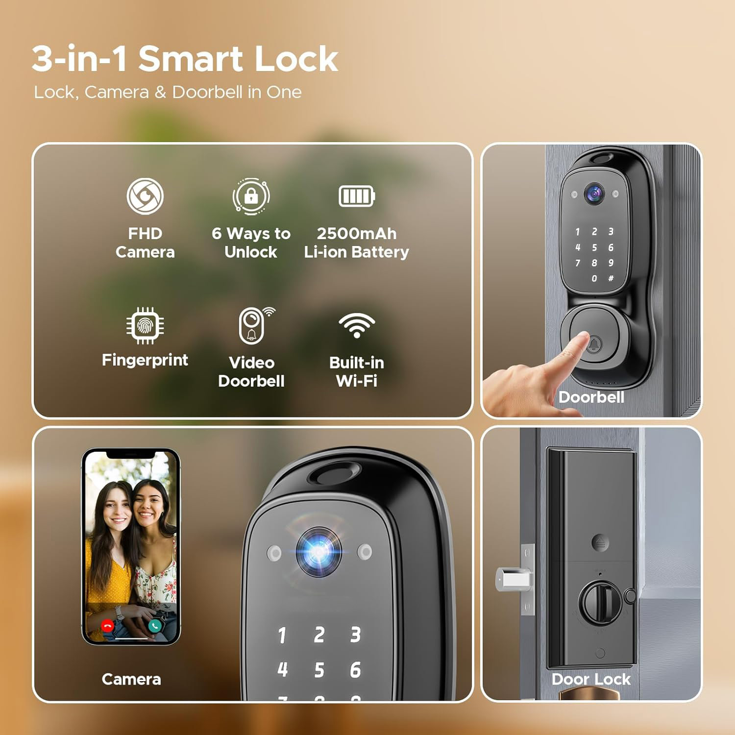 Inteligentny zamek do drzwi Tu – Smart Door Lock Wifi recenzja i cena