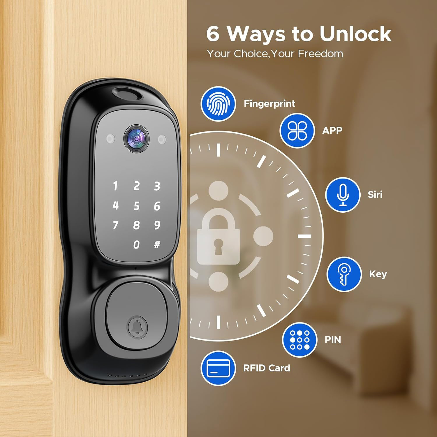 Inteligentny zamek do drzwi Tu – Smart Door Lock Wifi recenzja i cena