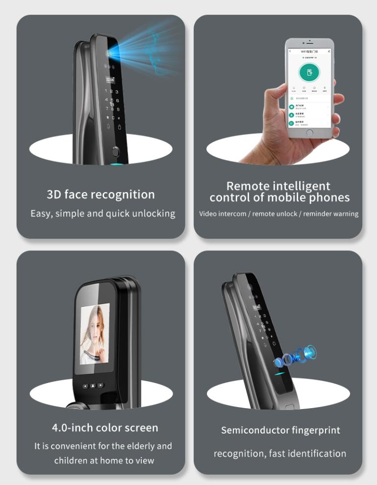W pełni automatyczny inteligen – Smart Door Lock Wifi recenzja i cena