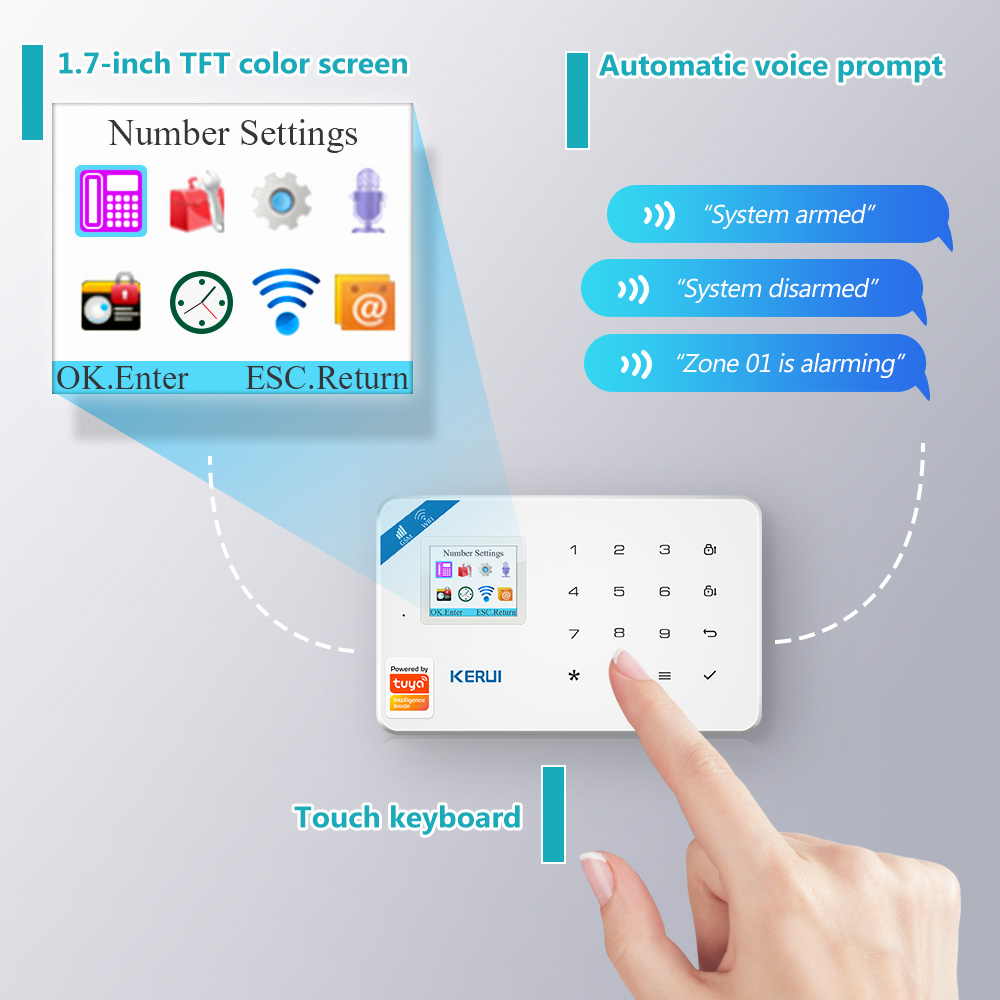 KERUI W181 Panel systemu alarm – Smart Home Automation Kit recenzja i cena