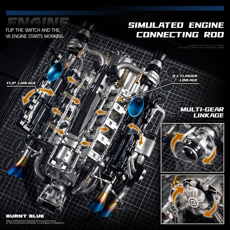 Zestaw do budowy silnika V8 dl – Stem Robotics Kit recenzja i cena