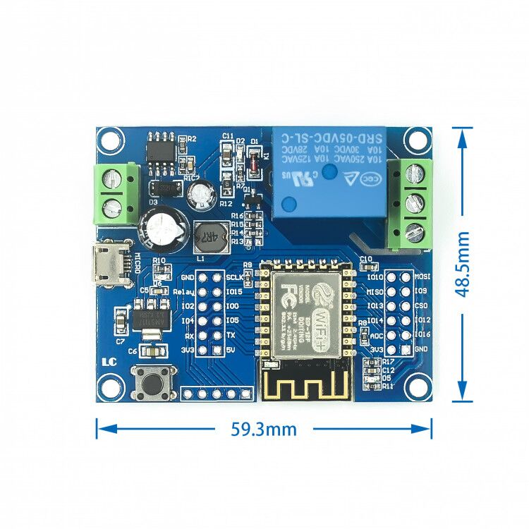 Zasilacz DC5-80V ESP8266 Jedno – Esp8266 Relay Module recenzja i cena