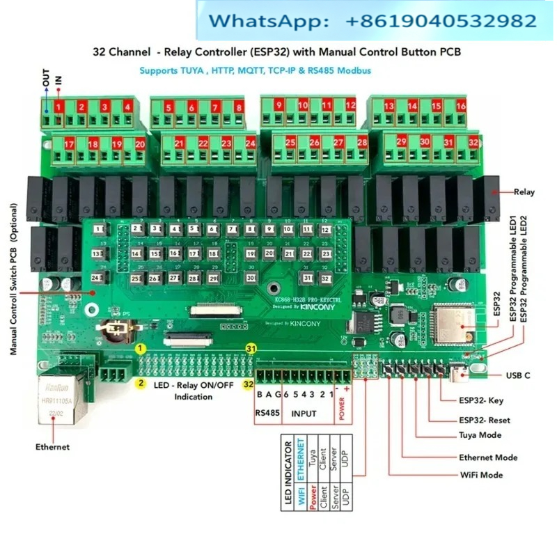 Kinconi KC868-H32B Profesjonal – Esp32 Smart Home Kit recenzja i cena
