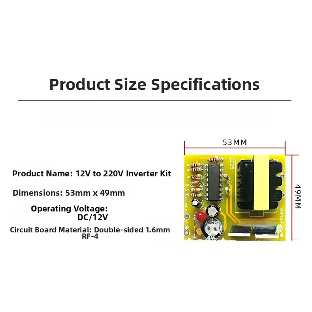 Zestaw inwertera DC 12V na AC  – Electronics Project Kit recenzja i cena
