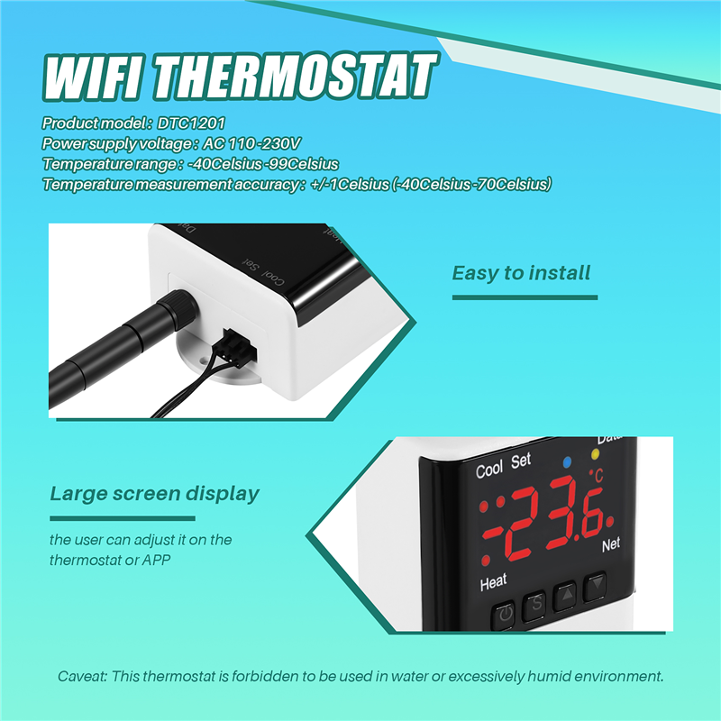 Bezprzewodowy termostat WiFi d – Wifi Thermostat recenzja i cena