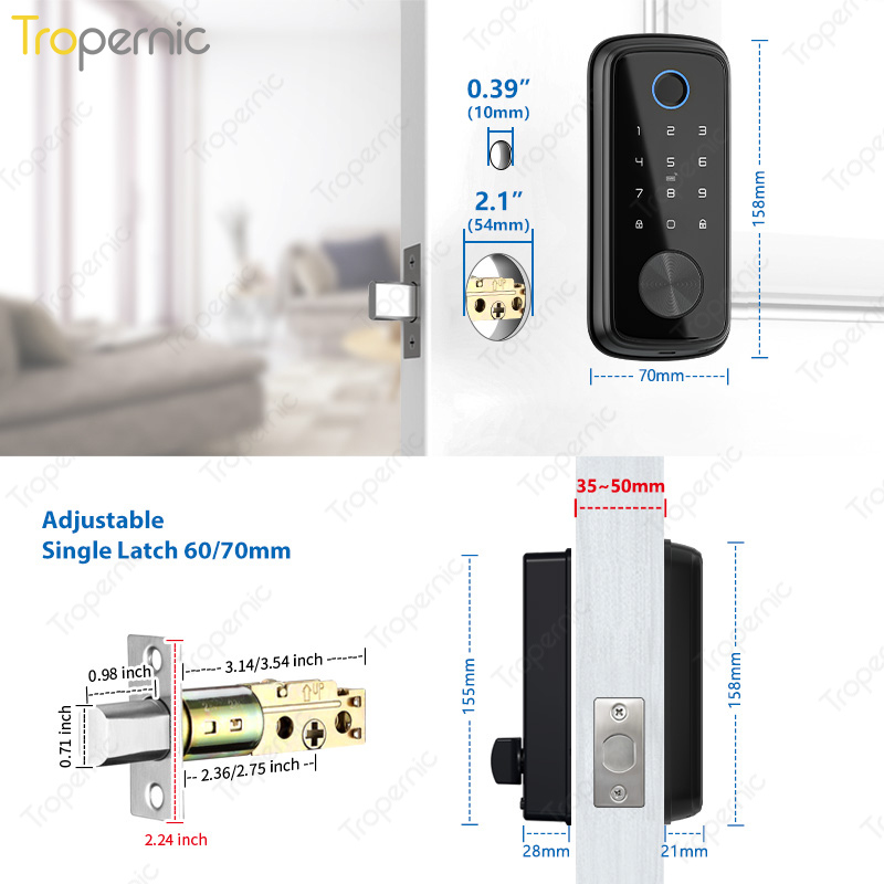 Tuya Zigbee zasuwka drzwi blok – Smart Door Lock Wifi recenzja i cena