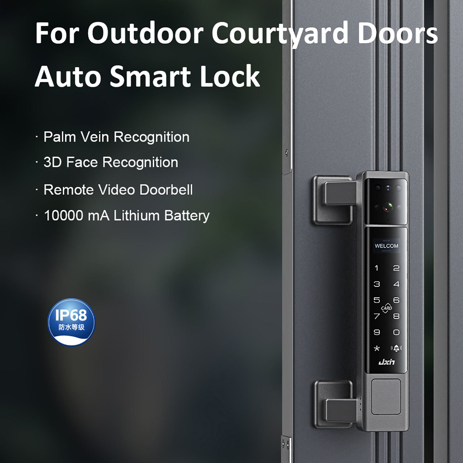 Wodoodporny zamek do drzwi IP6 – Smart Door Lock Wifi recenzja i cena
