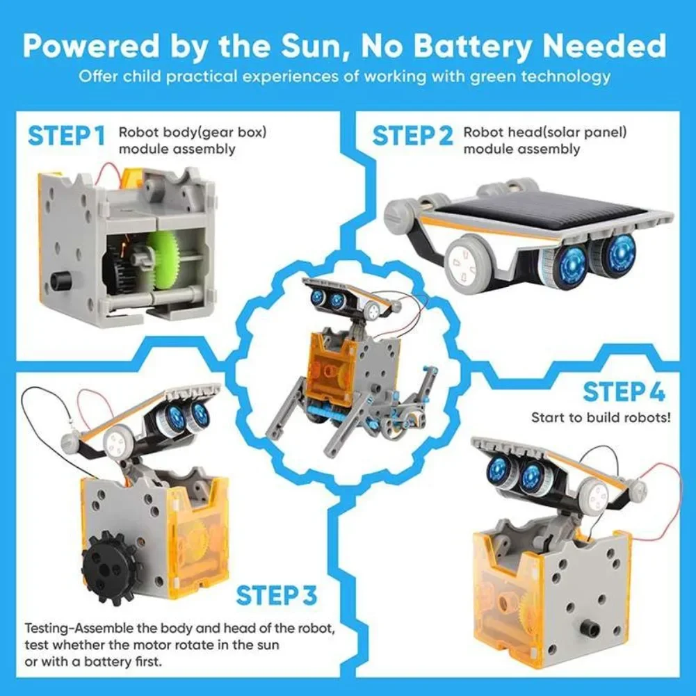 13 w 1 Robot zasilany energią  – Electronics Project Kit recenzja i cena
