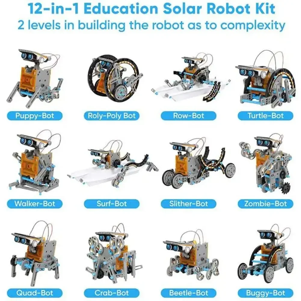 13 w 1 Robot zasilany energią  – Electronics Project Kit recenzja i cena